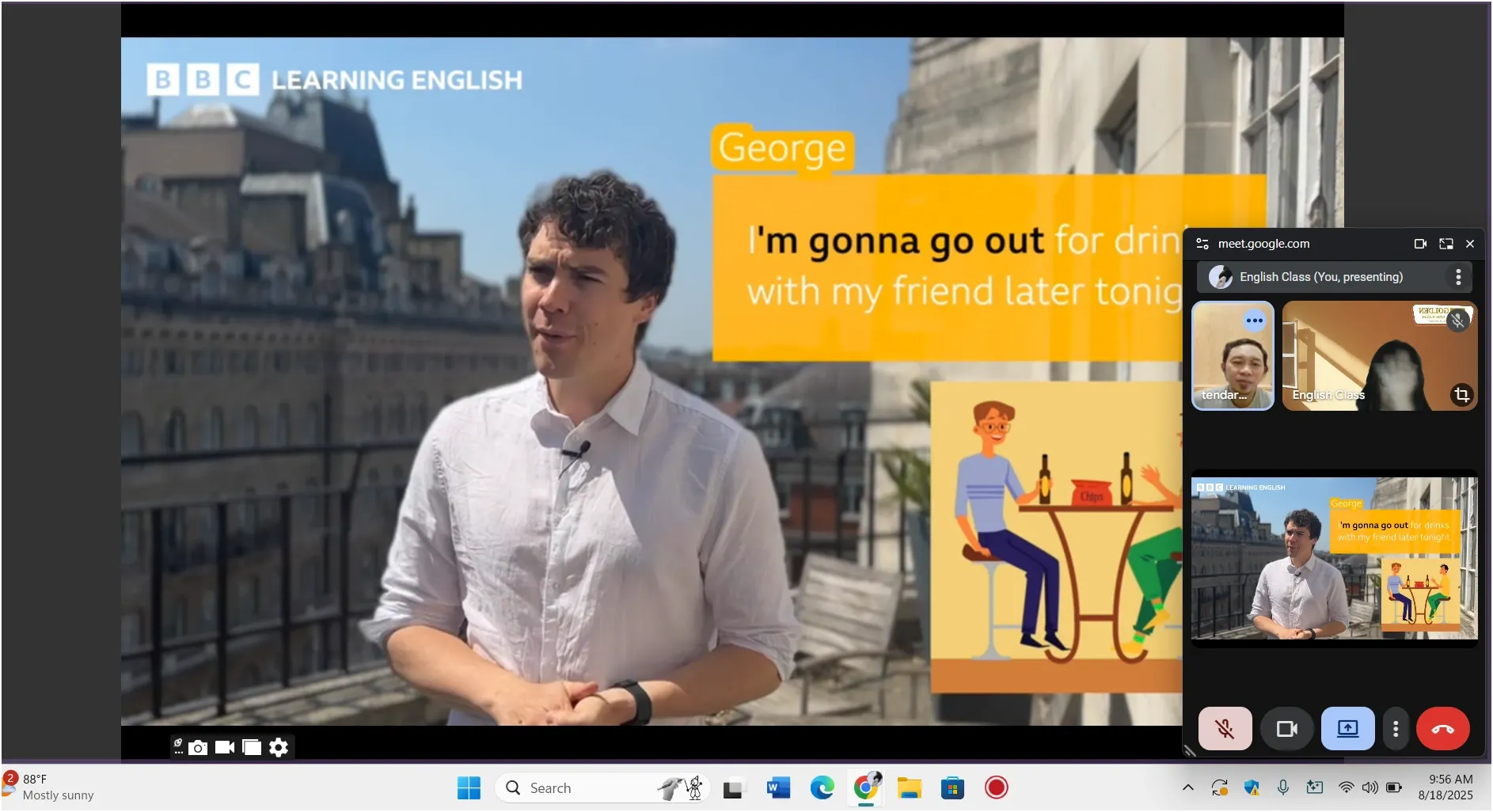 Keseruan Kelas Online Golden English