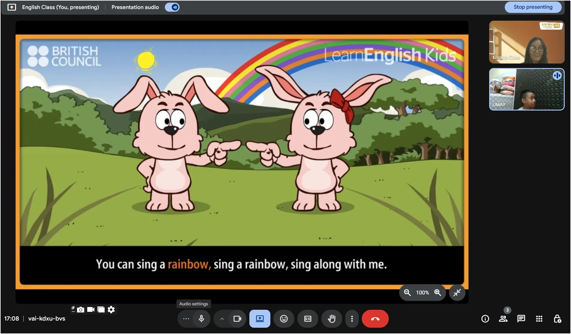 Keseruan Kelas Online Golden English