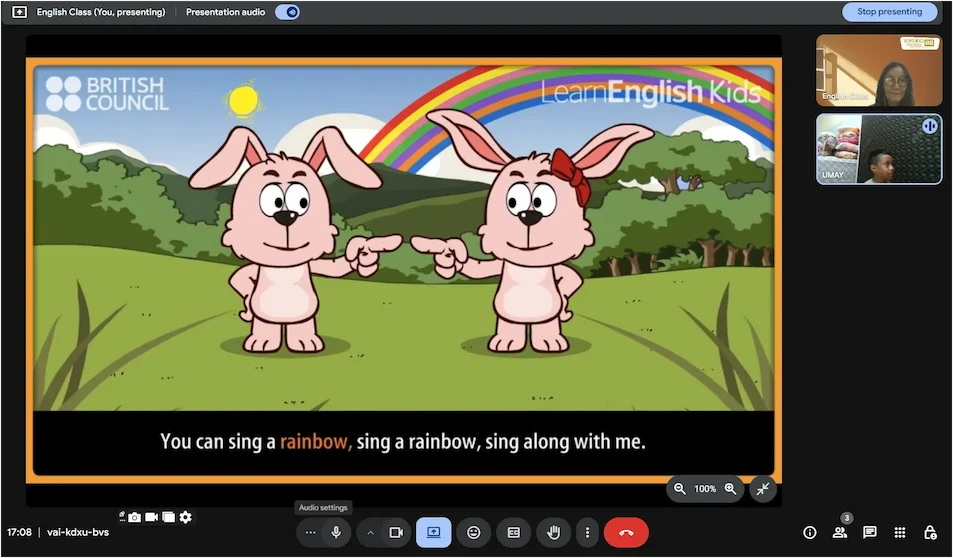 Keseruan Kelas Online Golden English