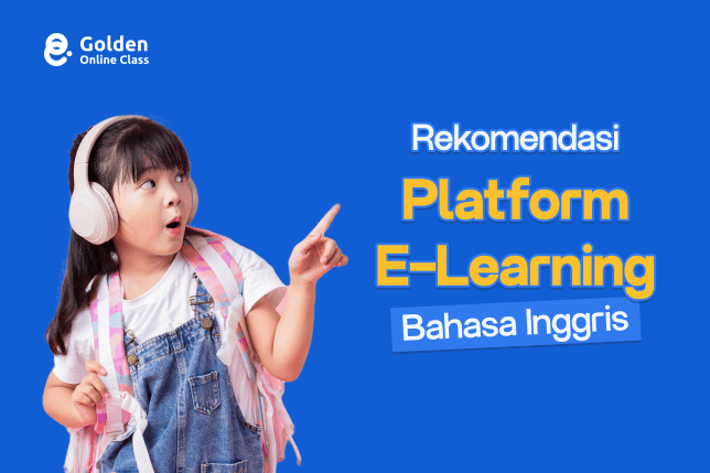 ilustrasi platform e learning bahasa inggris